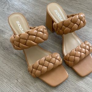 Soda Braided Strap Sandals